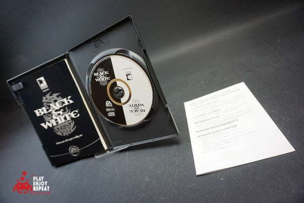 Black & White Windows PC CD-Rom Game. 2001 EA Classics, With Manual.