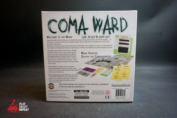 Coma Ward Board Game 2018 Everything Epic Games FAST AND FREE UK POSTAGE
