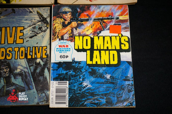 8 Vintage War Picture Library comics like commando FAST FREE UK POSTAGE