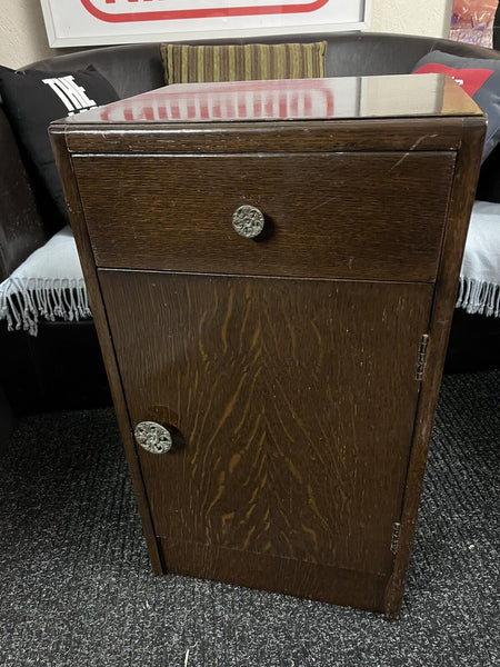 Vintage Stag Furniture Bedside Cabinet Clean Fixtures Fittings Free UK Postage