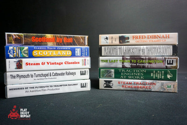 10 Train VHS Bundle Steam Vintage Plymouth Scotland Traction FAST FREE UK POST