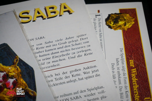 Die Kette Von Saba 1984 Queen Games Board Game FAST AND FREE UK POSTAGE