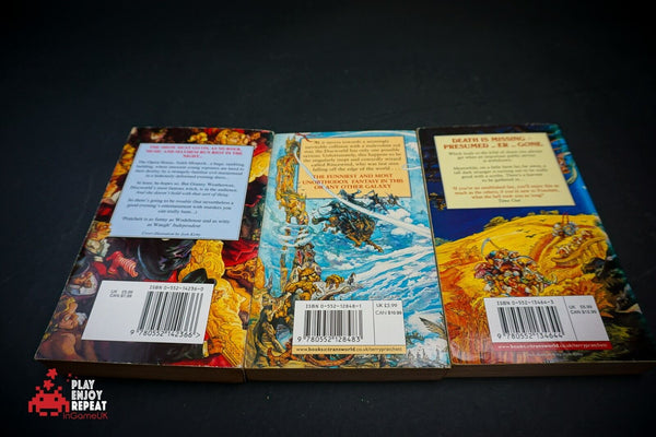 Terry Pratchett Book Bundle x 3 Reaperman Light Fantastic Maskerade Free UK Post