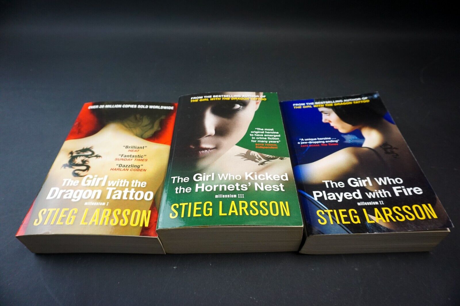 The Girl With The Dragon Tattoo Trilogy By Stieg Larsson x 3 Book Bundle